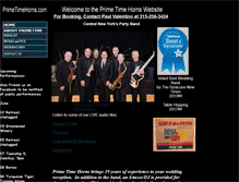 Tablet Screenshot of primetimehorns.com